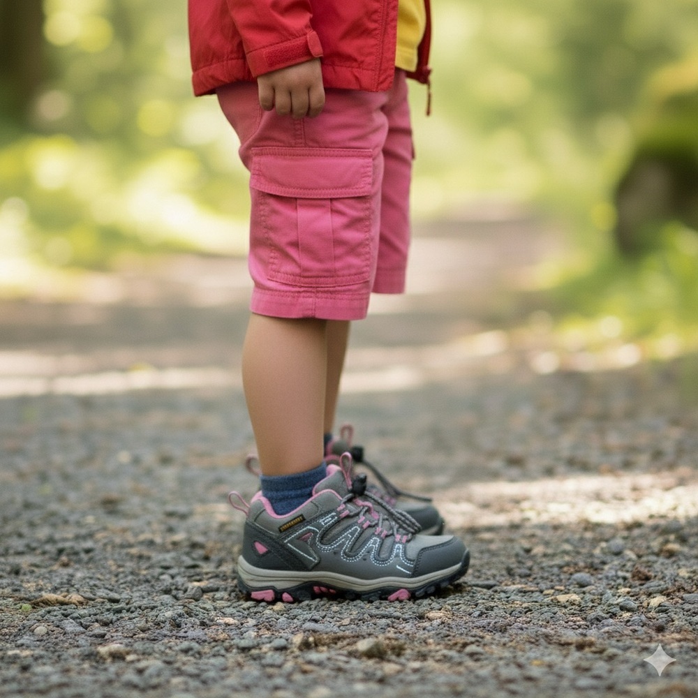 Kids Pink & Gray Shoes